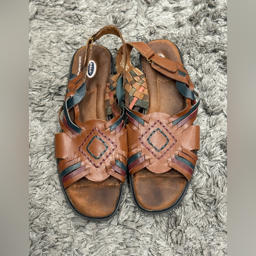 Dr Scholl's Leather Sandals Hurache 10